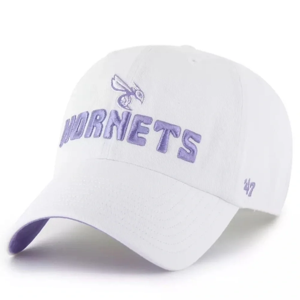 47 Womens Charlotte Hornets Embroidery Adjustable Hat